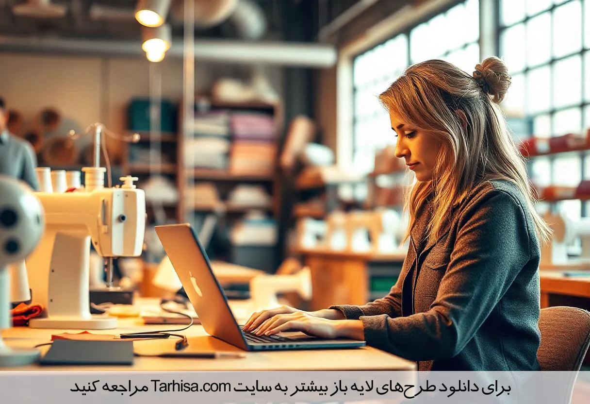 دانلود رایگان طرح لایه باز کارت ویزیت خیاطی