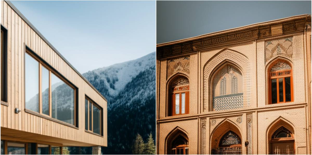 تفاوت طراحی نماهای اسکاندیناوی با مدل های ایرانی