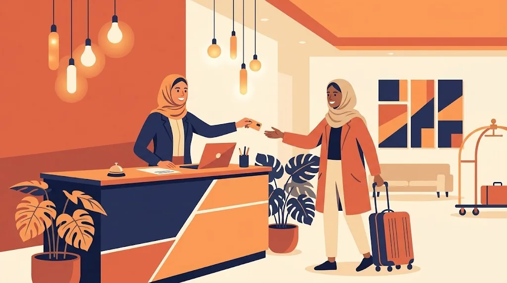 آزمون | آموزش پذیرش هتل و گرفتن کارت اتاق